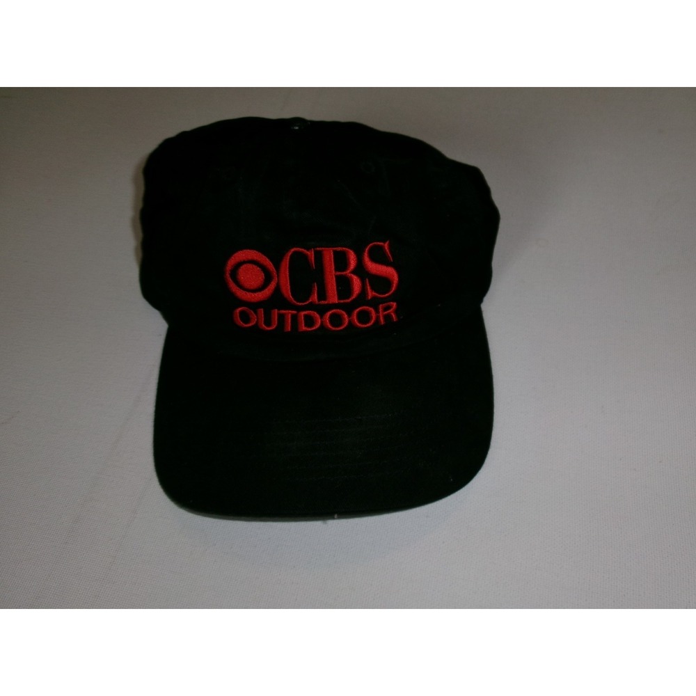 CBS NETWORK OUTDOOR   90S  STRAPBACK 90S  Y2K 00s HAT CAP VINTAGE DEADSTOCK M4